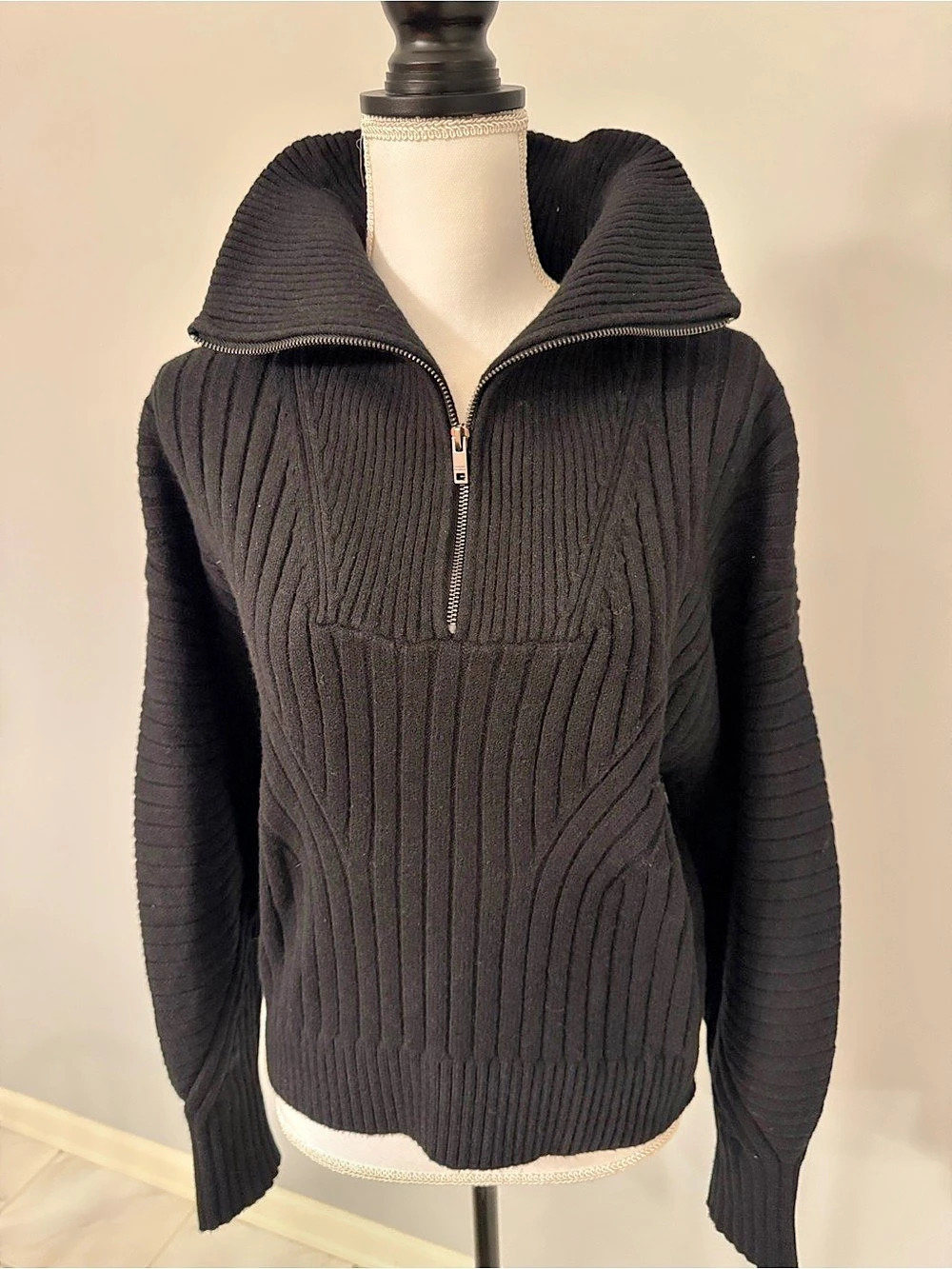 Banana Republic Black Ribbed Sweater